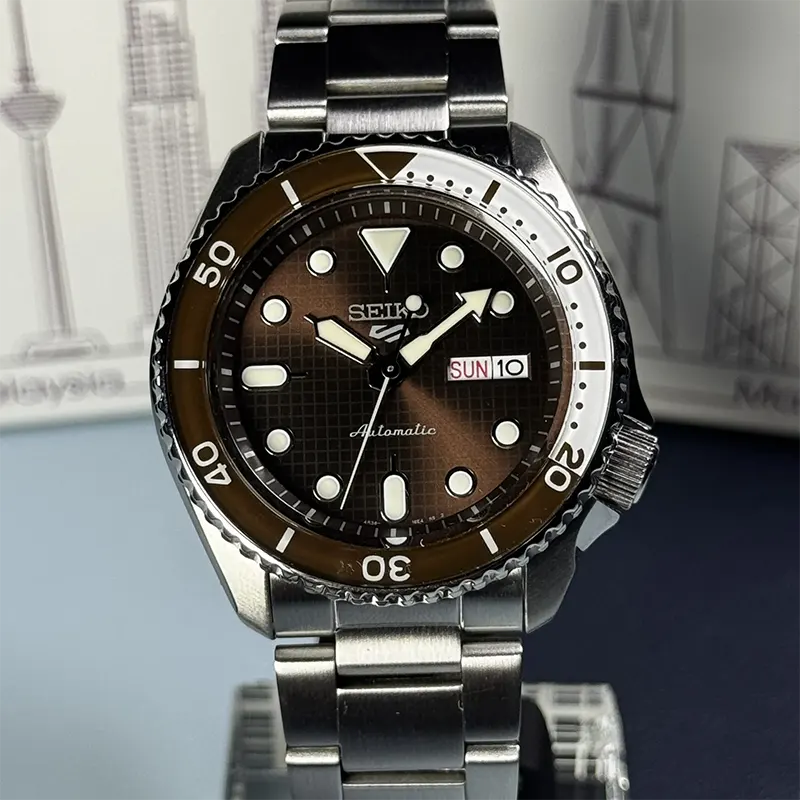 Seiko 5 Sports Limited Edition Brown Dial Men's Watch- SRPM13K1